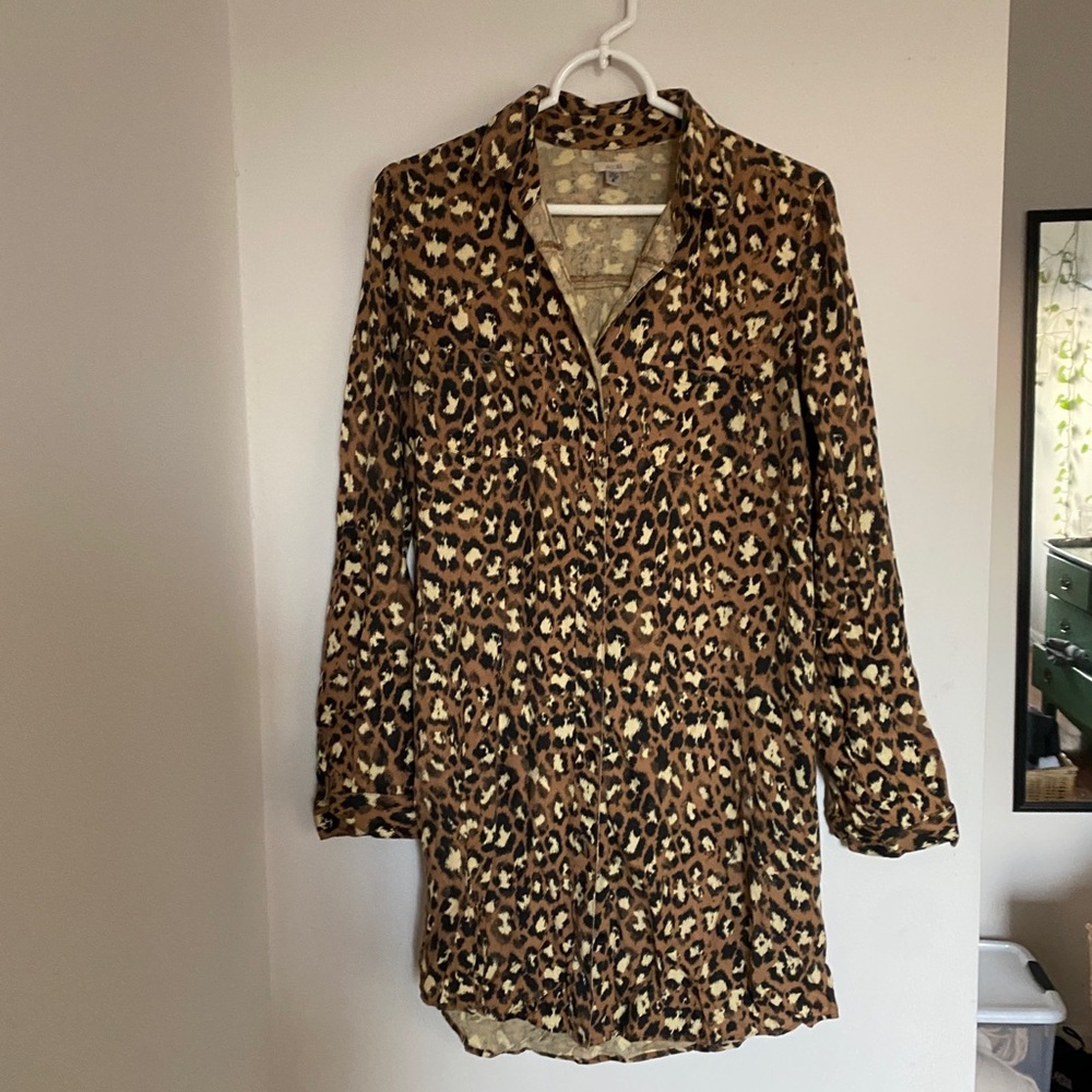 Leopard Print Dress shirt